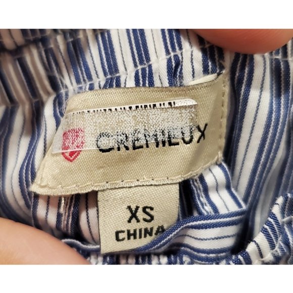 CREMIEUX Off the Shoulder Blue and White Dress - Picture 2 of 2